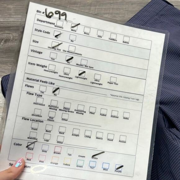 Cutter & Buck CB DryTec Blue Micro Grid Mens 32 Flat Front Golf Chino Shorts EUC - Picture 8 of 10